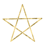 Gold-Pentagram